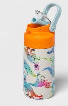 Photo 1 of 13oz Stainless Steel Manual Lid Bottle - Cat & Jack™, Color Dino