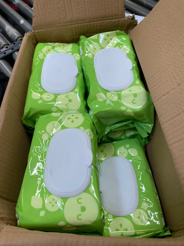 Photo 2 of Box Lot of Up and Up Fresh Cucumber baby WIpes, 100 wipes in Each Package, 11 Packages