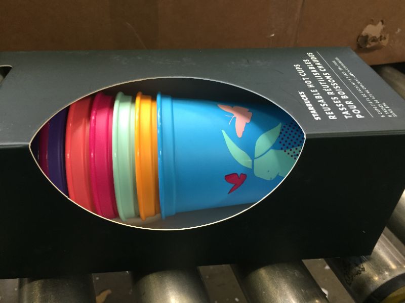 Photo 2 of 2022 Starbucks Easter Floral Hop Hot Cups Package of 6
