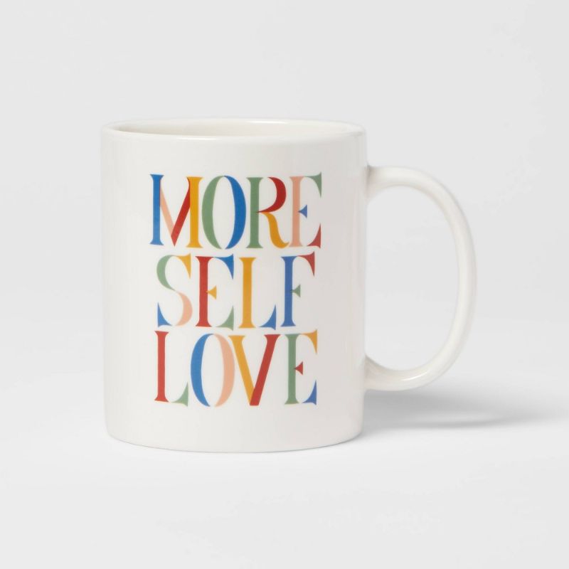 Photo 1 of 2 PK 15oz Stoneware More Self Love Mug - Room Essentials™
