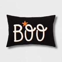 Photo 1 of Boo Halloween Decorative Pillow - Hyde & EEK! Boutique™

