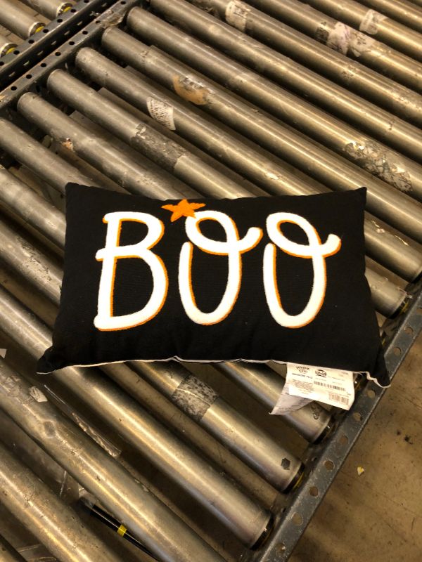 Photo 2 of Boo Halloween Decorative Pillow - Hyde & EEK! Boutique™

