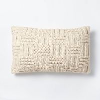 Photo 1 of Basket Weave Knit Throw Pillow - Threshold™ designed with Studio McGee

