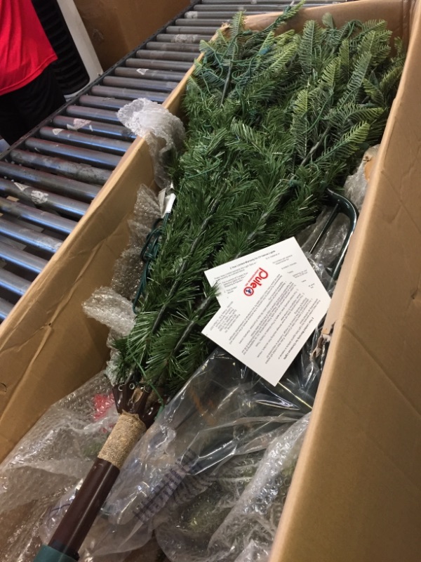 Photo 1 of 7.5 ft. Aspen Fir Artificial Christmas Tree with 700 Warm White Lights
