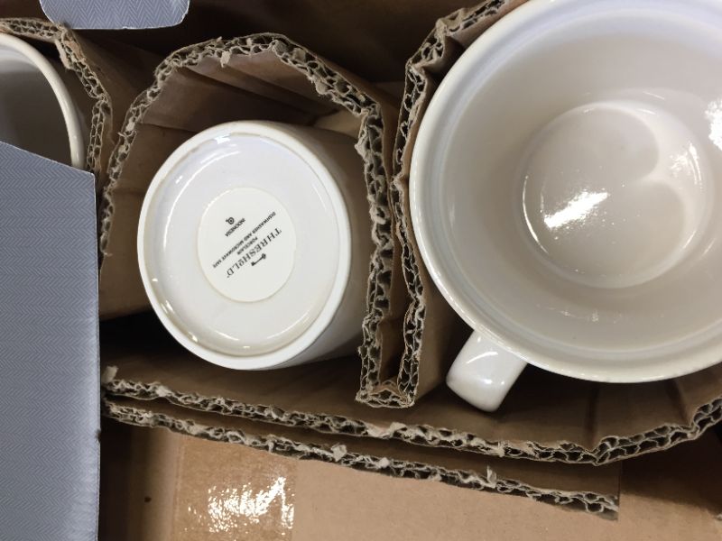 Photo 4 of 16pc Porcelain Woodbridge Dinnerware Set White - Threshold
