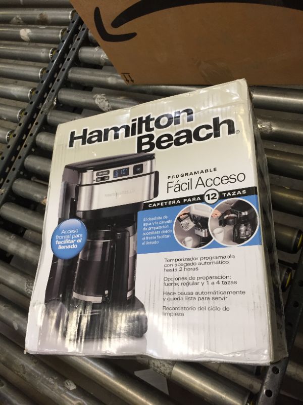 Photo 2 of Hamilton Beach 46310 Programmable Coffee Maker 12 Cups Black HEAVILY USED 