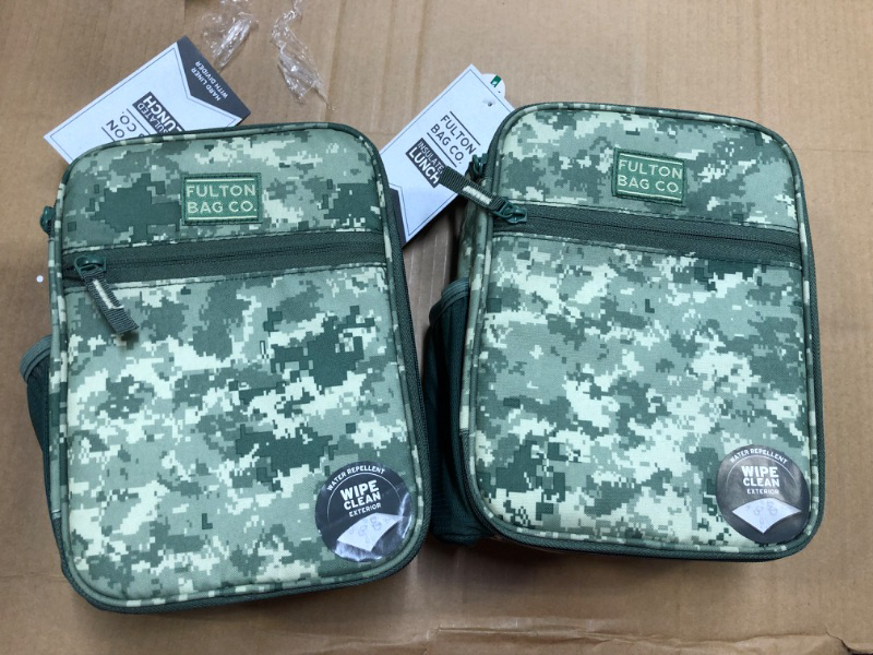 Photo 4 of 2 pack Fulton Bag Co. Upright Lunch Bag - Camo Green
