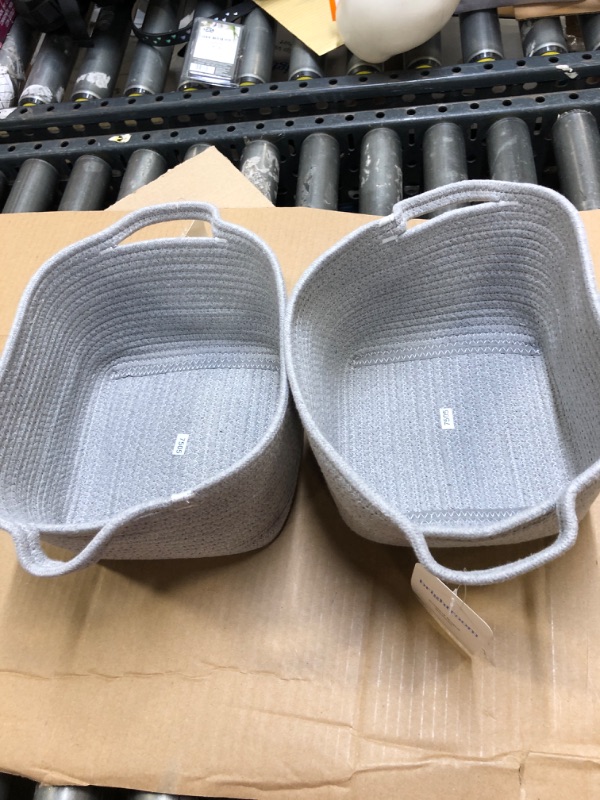 Photo 2 of Bath Basket Small Crate Gray - Threshold™--2pack