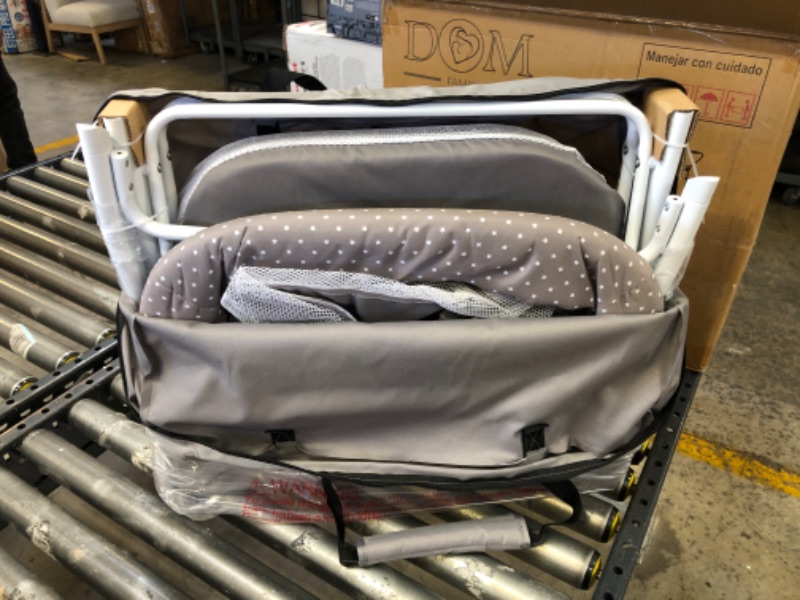 Photo 2 of Dream On Me, Traveler Portable Bassinet, Twinkle Grey
37"L x 22"W x 27"H
