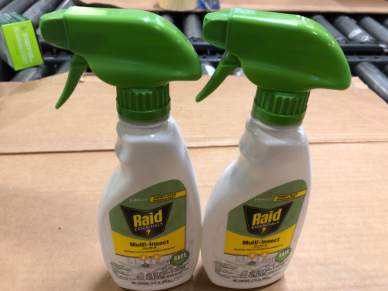 Photo 1 of 2 pcs  Raid Essentials Multi-Insect Killer 29 12 oz Trigger Spray
