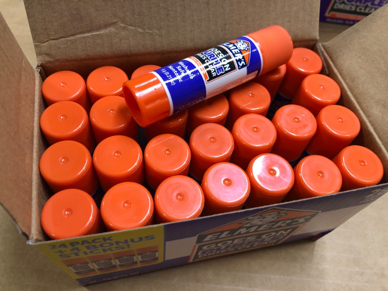 Photo 3 of 6 pack 28pcs each Box Elmers Washable School Glue Sticks - Disappearing Purple