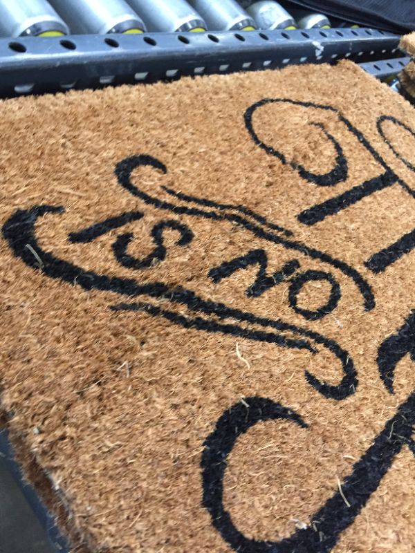 Photo 1 of 16x26 Quote Doormat Black - Threshold, WARPED SLIGHTLY 
