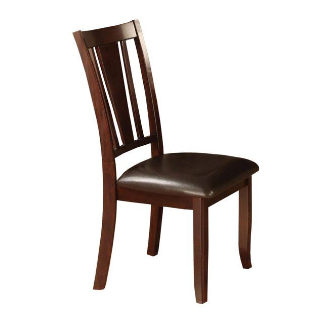 Photo 1 of  Edgewood Casual Faux Leather Upholstered Dining Side Chair (Composite Frame)
