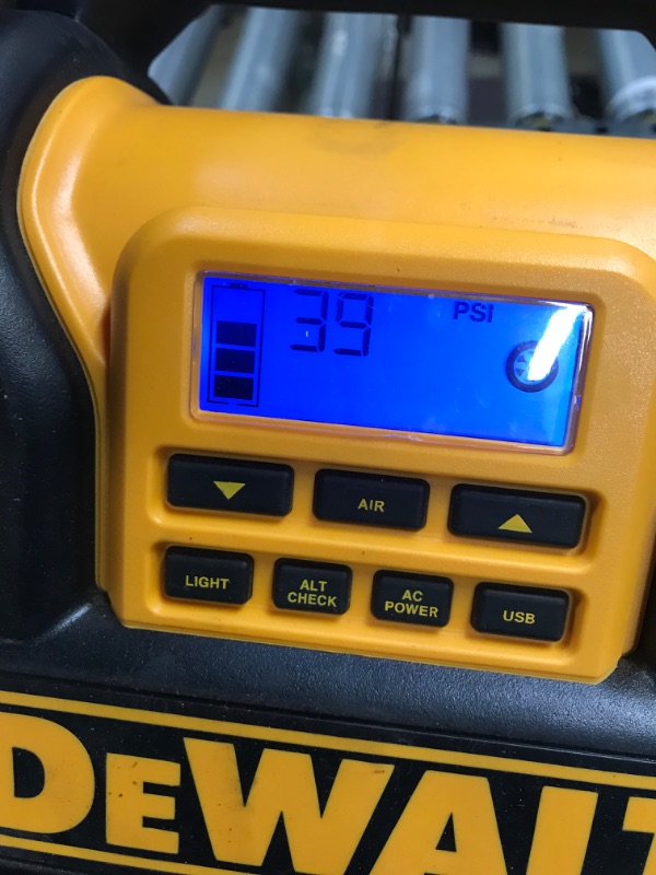 Photo 3 of DEWALT DXAEPS14 1600 Peak Battery Amp 12V Automotive Jump Starter/Power Station with 500 Watt AC Power Inverter