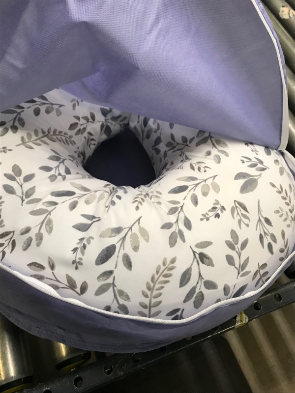 Photo 3 of Boppy Original Feeding & Infant Support Pillow, Gray Taupe Leaves