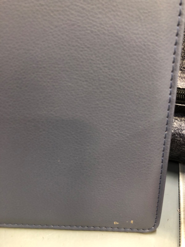 Photo 2 of 2023 Planner 8.5"x11" Weekly/Monthly Faux Leather Wirebound Navy - Ivory Paper Co  GRAY