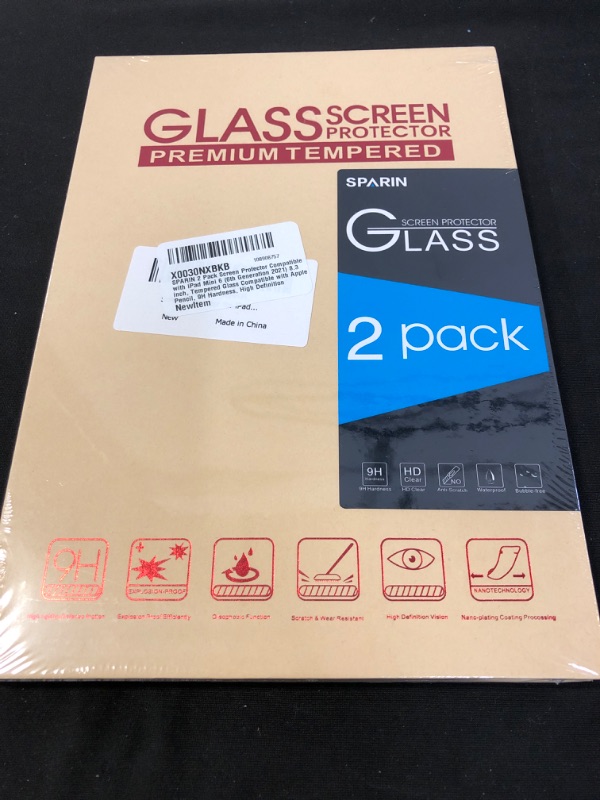 Photo 2 of SPARIN 2 Pack Screen Protector Compatible with iPad Mini 6 (6th Generation 2021) 8.3 inch