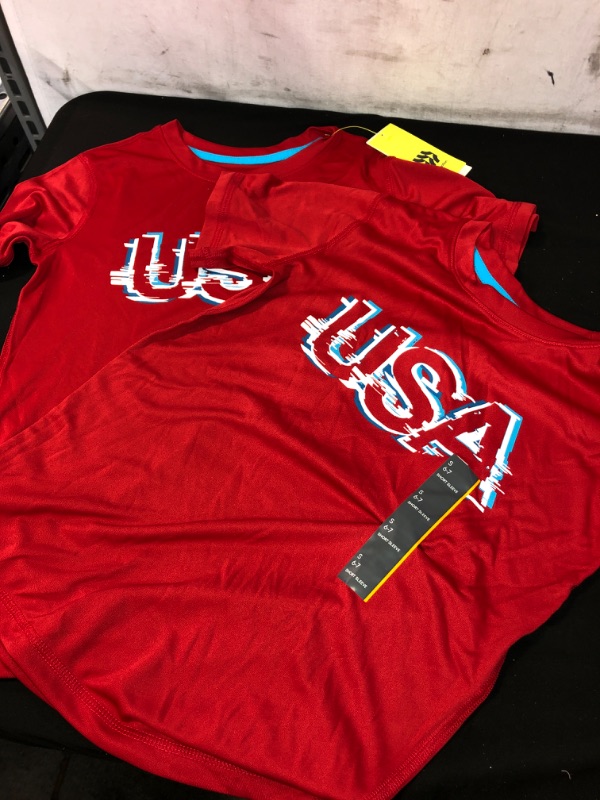 Photo 2 of Boy' SHort SLeeve 'USA' Graphic T-Shirt - All in Motion™ SIZE SMALL 