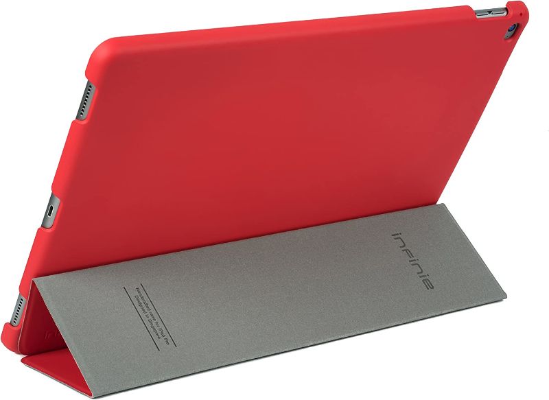 Photo 2 of Slim iPad Pro 12.9-inch Protective Case, iPad Pro 12.9” Magnetic Sleep/Wake Cover [Slim Design][Magnetic Closure][Drop Resistant] with Smart Cover (Red)