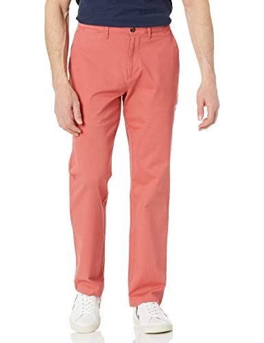 Photo 1 of Amazon Essentials Men's Relaxed-Fit Casual Stretch Khaki Pant, Washed Red, 31W X 29L