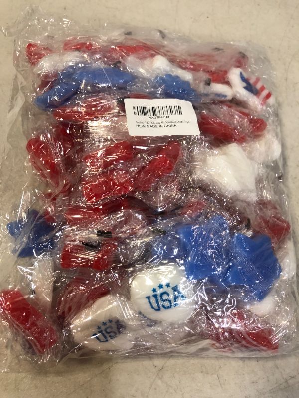 Photo 1 of Anditoy 100 PCS 4th of July Mochi Squishy Toys Stress Relief Squishies for Kids Boys Girls Toddlers Fourth of July Party Supplies Favors Decorations Decor Accessories Gifts