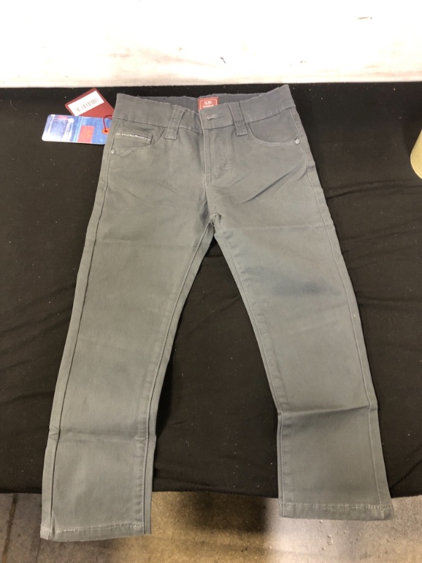 Photo 1 of boys size 5 slim fitted pants charcoal
