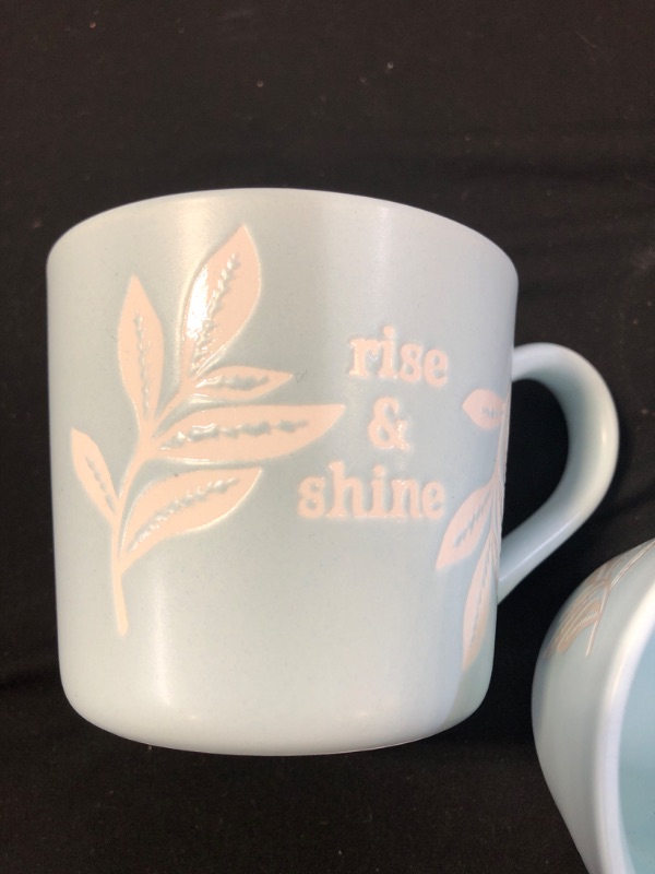 Photo 1 of 15oz Stoneware Rise and Shine Mug - Threshold 3 PCS