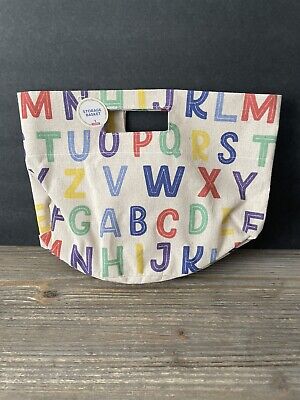 Photo 1 of 2 pack ABC Alphabet Themed Storage Basket Canvas