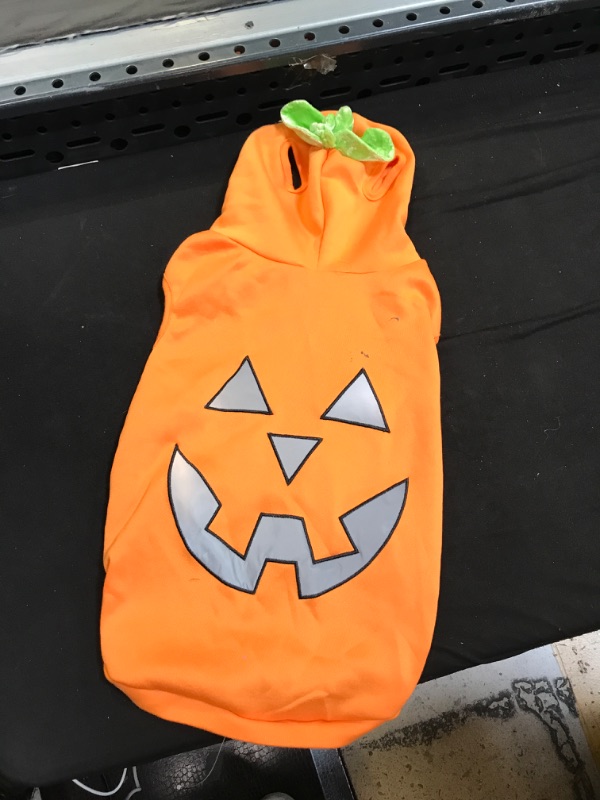 Photo 2 of Halloween Reflective Jack-o'-lantern Pumpkin Hoodie Dog Costume - M - Hyde & EEK! Boutique- SIZE M
