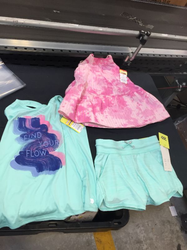 Photo 1 of 3 pcs girls size m/l and infant 12 m clothes 