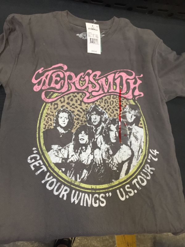 Photo 2 of Aerosmith Get Your Wings Gray Short Sleeve Graphic T-Shirt - X-Small