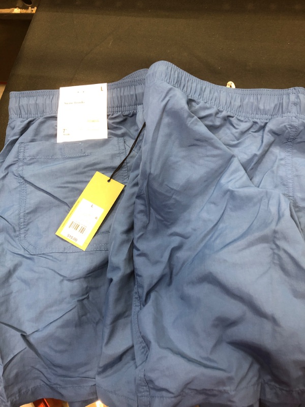 Photo 2 of 2 Men's 7" Swim Trunks - Goodfellow & Co Blue L 
