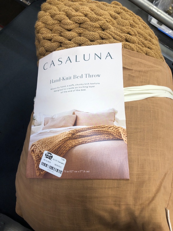 Photo 2 of 50"x70" Oversized Solid Bed Throw - Casaluna™

