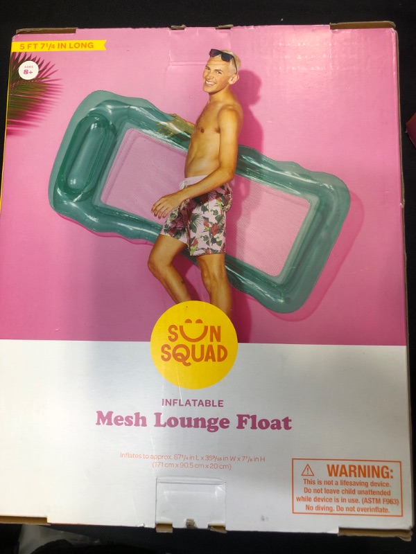 Photo 1 of  Water Mesh Lounge Mint Green - Sun Squad 
