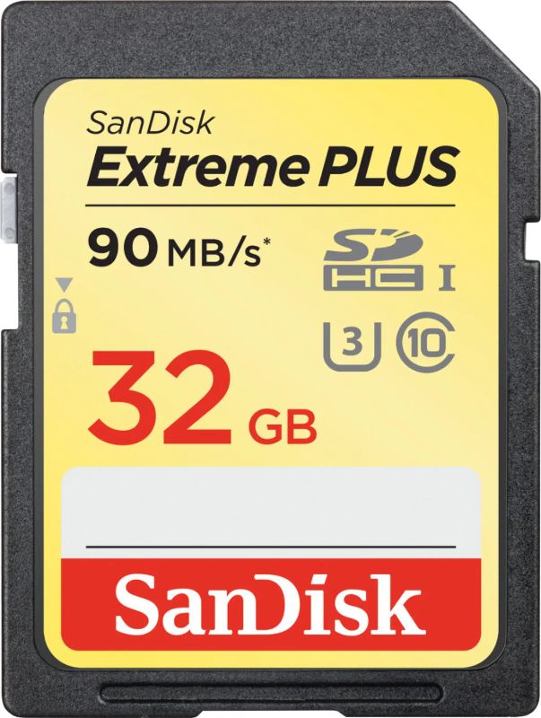 Photo 1 of SanDisk - Extreme PLUS 32GB SDHC UHS-I Memory Card
