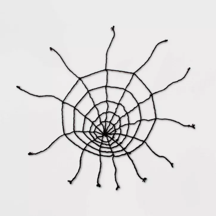 Photo 1 of 10' Giant Spiderweb Black Halloween Decorative Prop - Hyde & EEK! Boutique™

