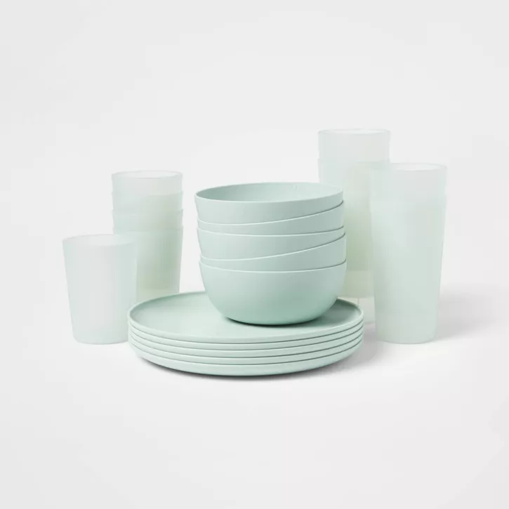 Photo 1 of 19pc Plastic Dinnerware Set - Room Essentials™

