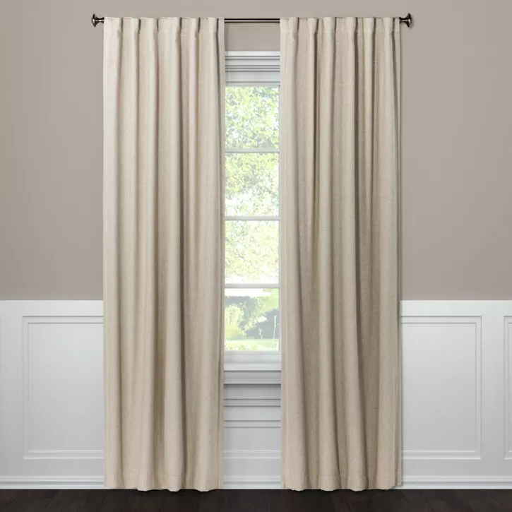 Photo 1 of 1pc Blackout Aruba Linen Window Curtain Panel - Threshold™
50"W x 95"L



