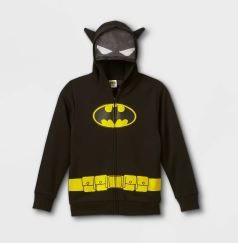 Photo 1 of Boys' Batman Zip-Up Hoodie - Black
SMALL