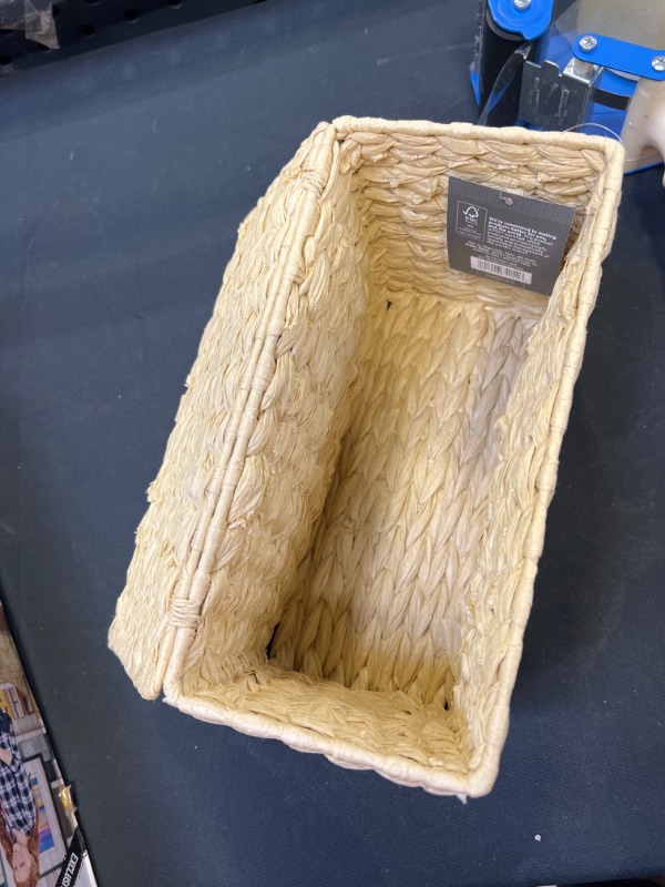 Photo 2 of Woven Basket with Lid Beige - Threshold™


