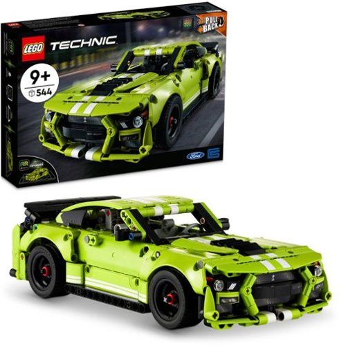 Photo 1 of Lego Technic Ford Mustang Shelby GT500 Model Building Kit, Pull-Back Drag Race Car Toy, 544 Pieces - Multiple
