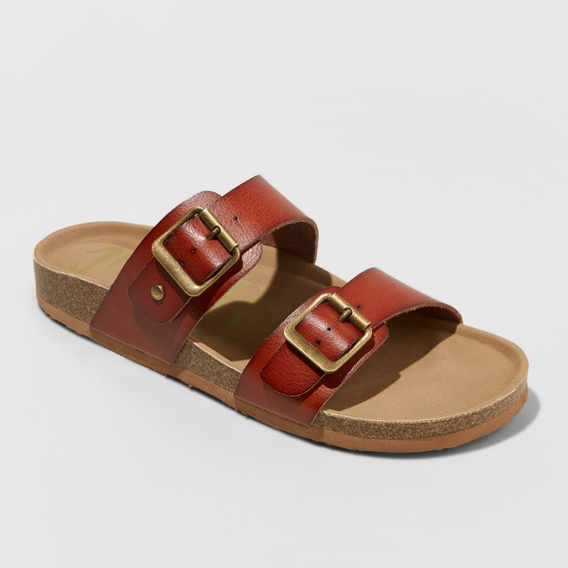 Photo 1 of 3 PAIRS OF Women's Mad Love Keava Footbed Sandals - Cognac SIZE 8 