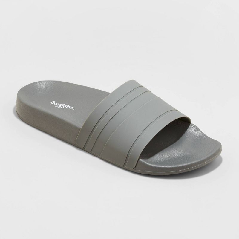 Photo 1 of 4 PAIRS OF Men's Ricky Slide Sandals - Goodfellow & Co Gray

M,M,M,XL