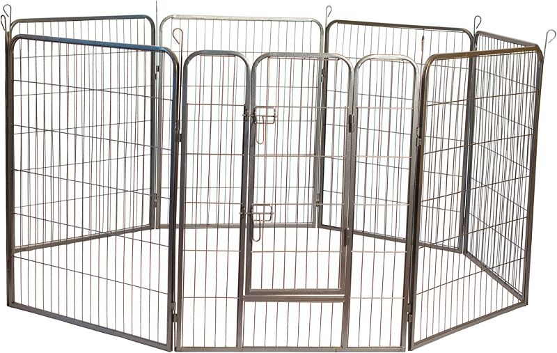 Photo 1 of 
Iconic Pet Heavy Duty Metal Tube Pen Pet Dog Exercise and Training Playpen, No Tools Required to Setup