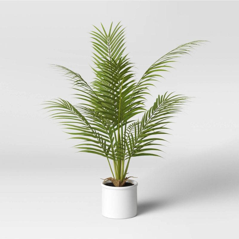 Photo 1 of 28" X 24" Artificial Palm Plant Arrangement in Pot - Threshold™
