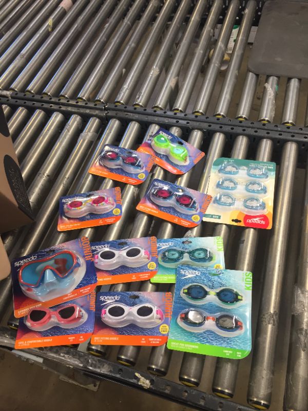 Photo 1 of Assorted kids Speedo goggles bundle- various sizes and styles 