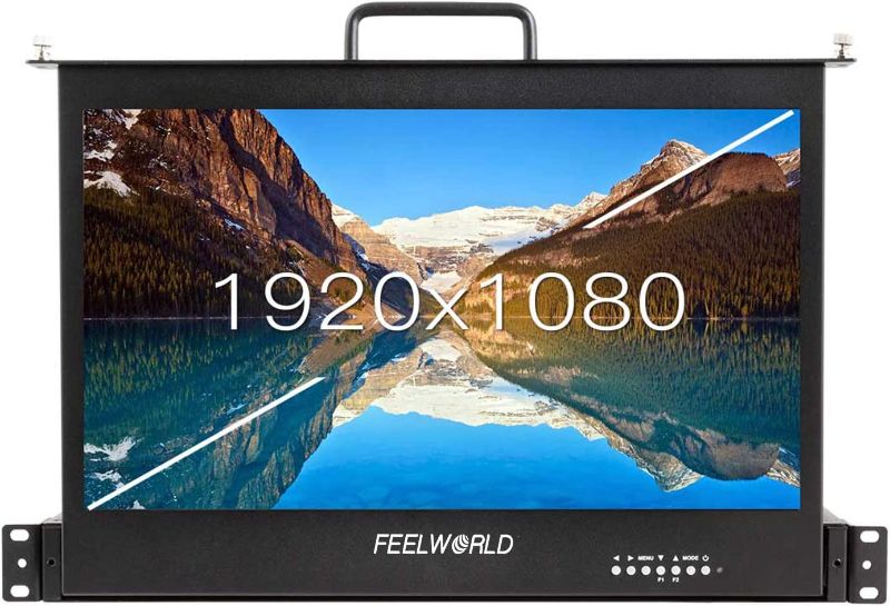Photo 1 of FEELWORLD 17.3 Inch Pullout Rackmount Monitor 1RU Full HD HDMI 1920x1080 FW173-HD (HDMI)
