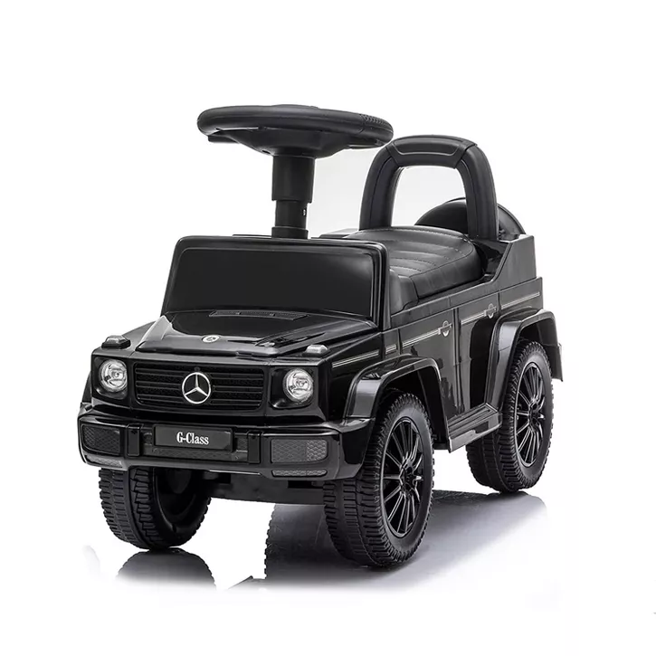 Photo 1 of Best Ride On Cars Realistic Children's Mercedes G-Wagon Foot to Floor Ride Along Car & Push Behind Walker with Hidden Storage and Support Bar, Black

