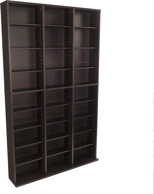 Photo 1 of Atlantic Oskar 756 Media Storage Cabinet – Protects & Organizes Prized Music, Movie, Video Games or Memorabilia Collections, in Espresso