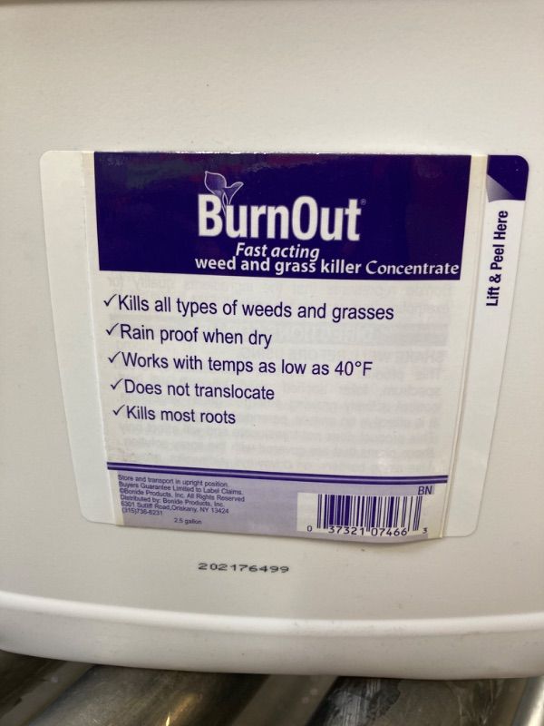 Photo 1 of BURNOUT WEED KILL CONC 2.5GAL 2